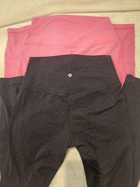Women’s High-Waist Athletic Leggings - Pink and Black Heynuts